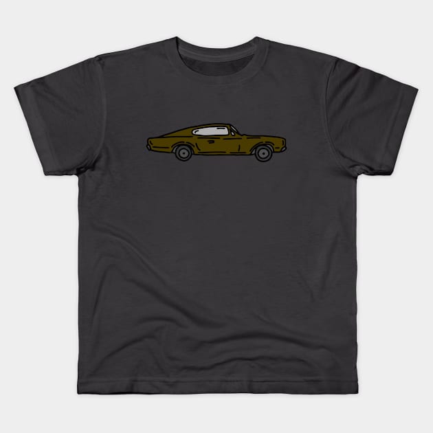 retro muscle cars Kids T-Shirt by fokaction